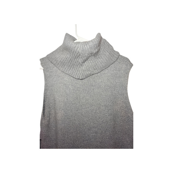 Fate Womens Sleeveless Turtleneck Cashmere Blend Sweater Dress Gray Large - Picture 6 of 16